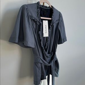 Marc By Marc Jacobs Slate Ruffle Blouse